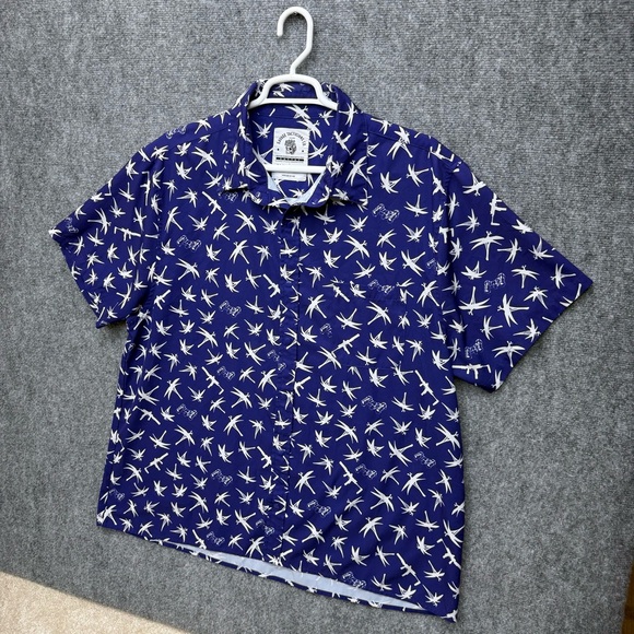 Savage Tacticians Co short sleeve Hawaiian snap button up shirt Men's size 2XL - Picture 3 of 8